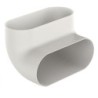 Duco COUDE VERTICAL 90° OVAL DUCO 00004699