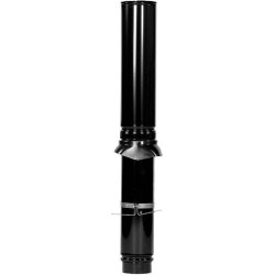 KIT PASSAGE DE TOIT ALU TUBE FUMEES NOIR 130-1200MM 0702383