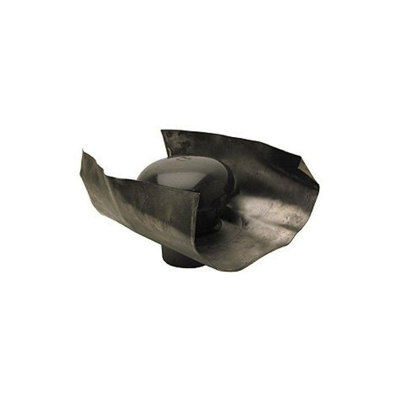 CHEMINEE D'AERATION PVC+SOLIN+MOUSTIQUAIRE COULEUR ARDOISE DIAM. 100MM CD10M