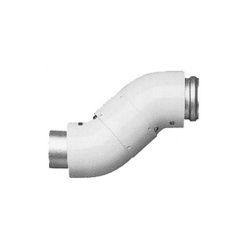 VAILLANT COUDES CONCENTRIQUES 45° (2 PC) TURBOMAG 80/125MM ALU/ALU 303611