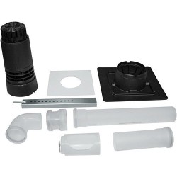 UBBINK KIT ACCESSOIRES POUR FLEXIBLE PP 80MM MUR 0184446