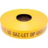 BANDE DE SIGNALISATION 'ATTENTION CONDUITE DE GAZ' 250M JAUNE/NOIR NL/FR RAQ42151977