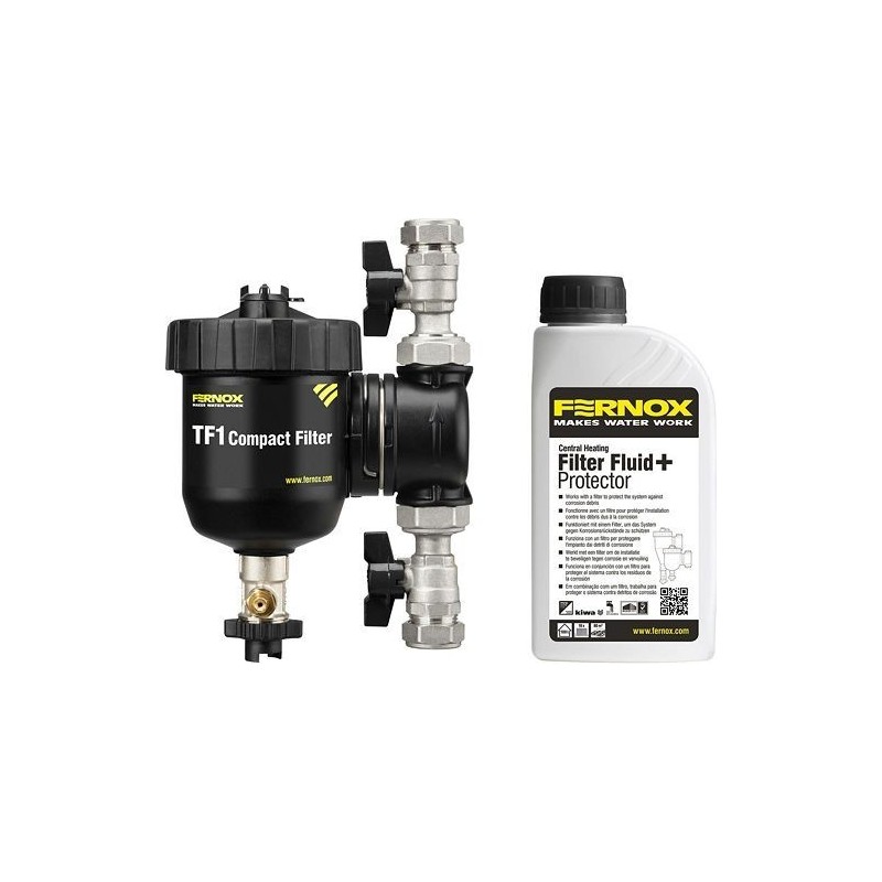 FERNOX FILTRE A IMPURETES TF1 COMPACT +PROT+LIQUIDE 3/4' 62197