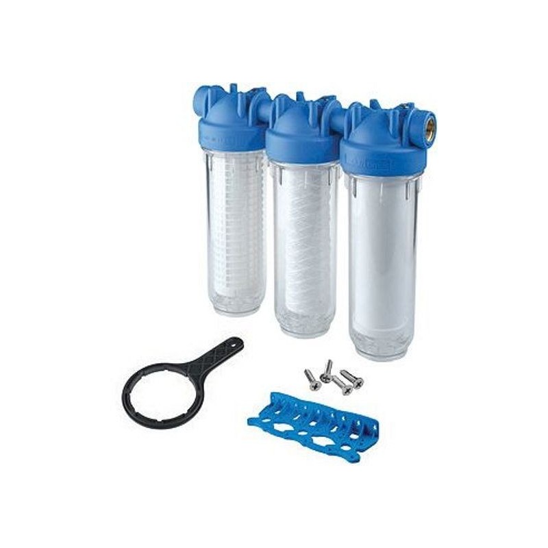 DURLEM TRIPLEX PRO FILTRE TAMIS+FIN+CARBONE ACTIF POUR EAU DE PLUIE KIT 73042