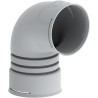 Coude 90° Zehnder ComfoTube pour gaine de ventilation 90mm, raccordement haute performance pour système VMC double flux.