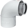 Coude 90° Vaillant 303910 pour ventouse concentrique 60/100mm, compatible avec chaudières gaz à condensation ecoTEC.