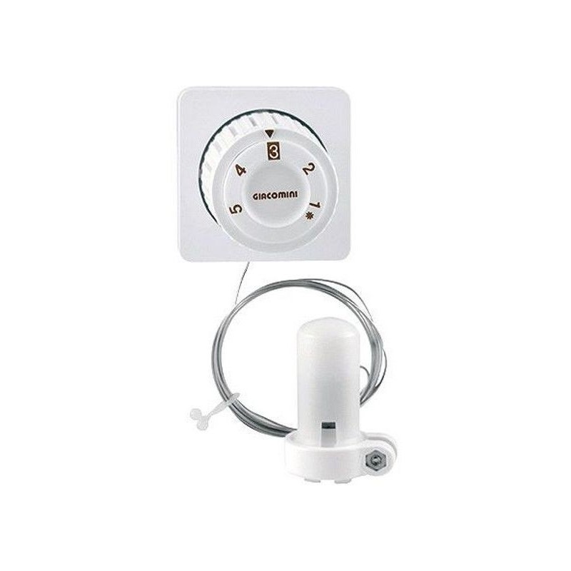 Giacomini Tête thermostatique soufflet bulbe avec commande à distance R463 2M R463X002