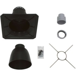 Vaillant couvre cheminée 80mm flexible condens aluminium/PP 303510