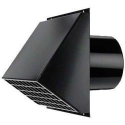 Vasco Passage mural pour systeme de ventilation d 180mm noir 400452721