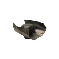 Nicoll Cheminée d'aération en PVC avec solin+moustiquaire diamètre 90mm CD9M