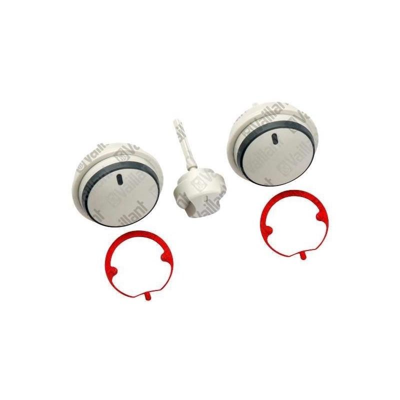Vaillant bouton gris kit de 3 pièces par kit 0020048969