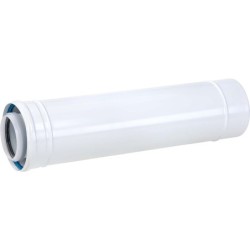 Ubbink rallonge concentrique condensation aluminium/PP de diamètre 80-125 mm et longueur 250 mm 0702864