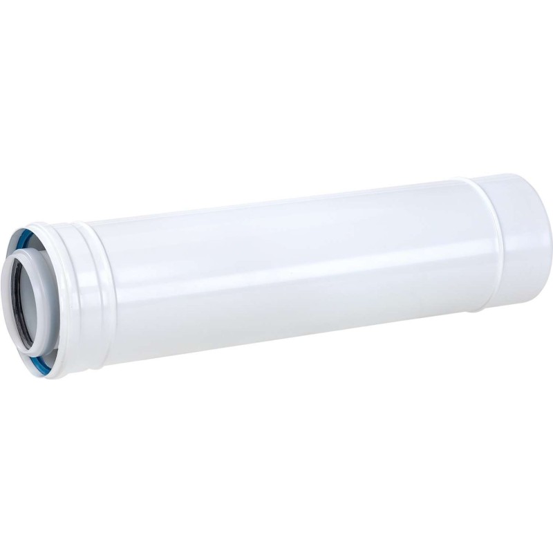 Ubbink rallonge concentrique condensation aluminium/PP de diamètre 80-125 mm et longueur 250 mm 0702864