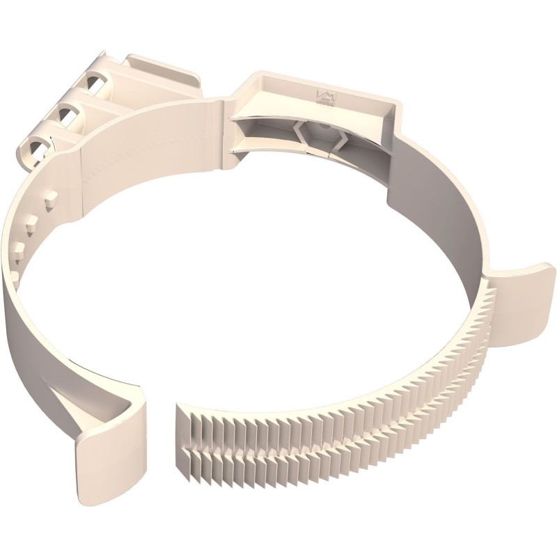 Ubbink collier mural pp de couleur blanc 100-131 mm 169166