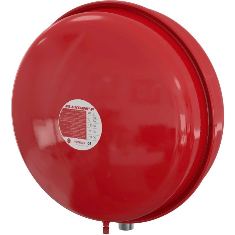 Flamco vase d'expansion pour chauffage central flexcon plat 25 litre 1kg 13326