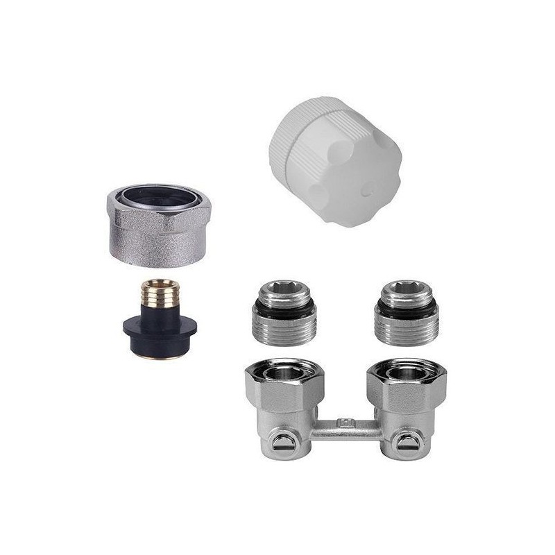 Honeywell kit de robinet manuel pour radiateur universal integra 1/2 ou 3/4 raccords 16mm equerre HL1095EA1536